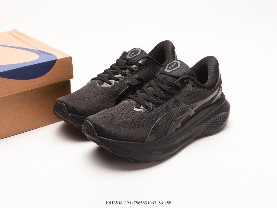 Asics all black runners on sale