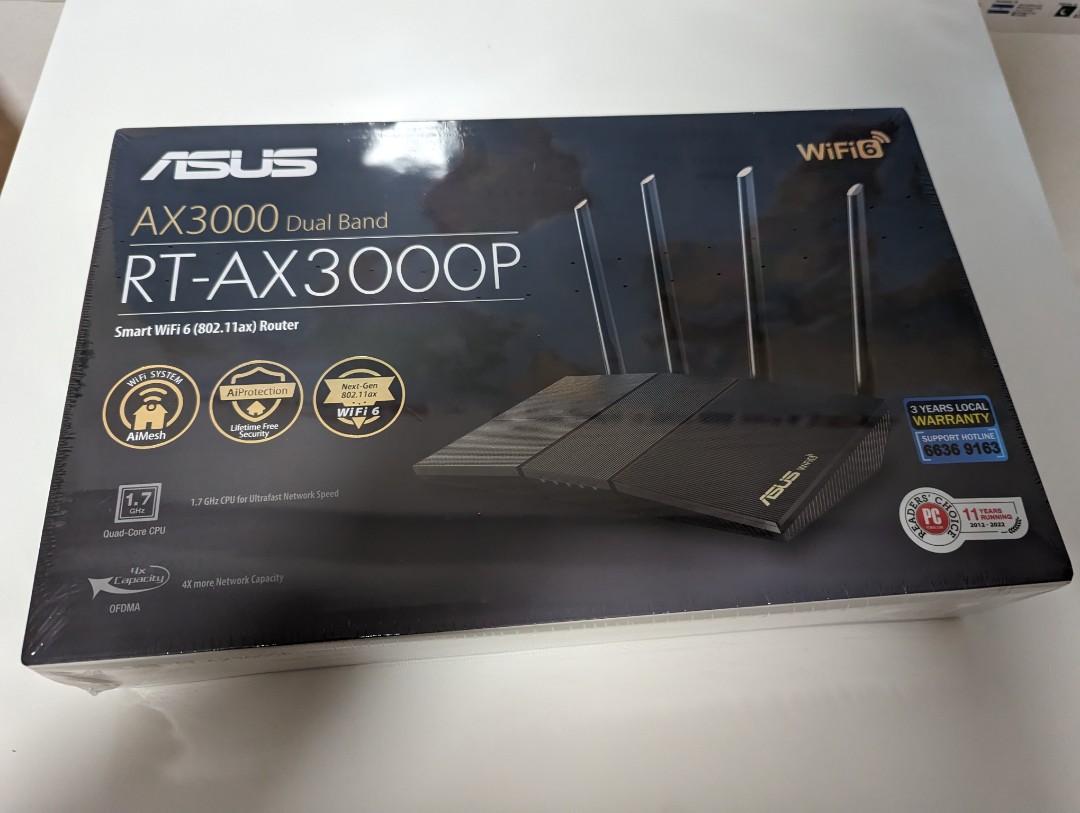 Asus RT-AX3000P wifi router, Computers & Tech, Parts & Accessories ...