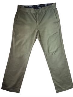 Auth Dickies Green Khaki Cotton Pants Size 34