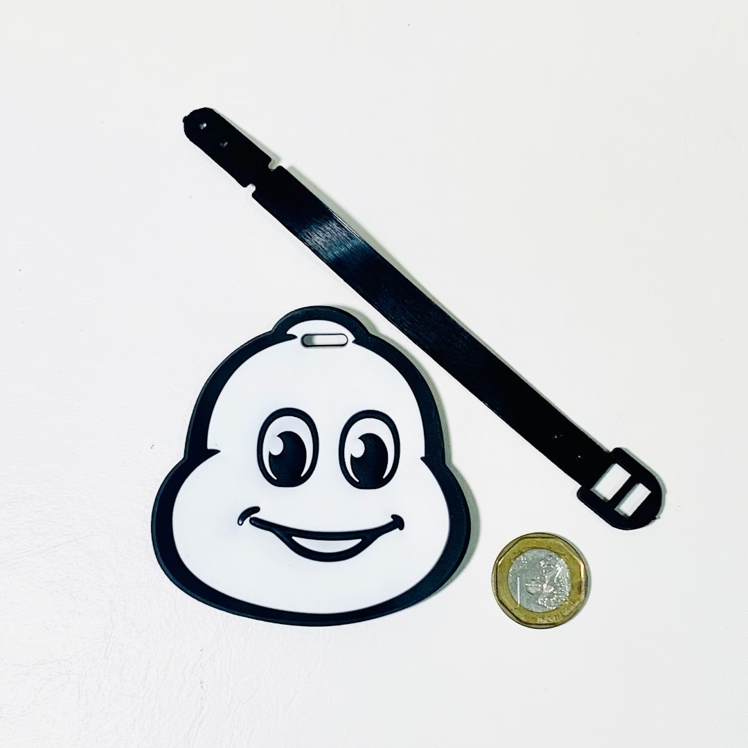 Authentic Michelin Tire Man (Bibendum) Luggage Tag, Hobbies & Toys