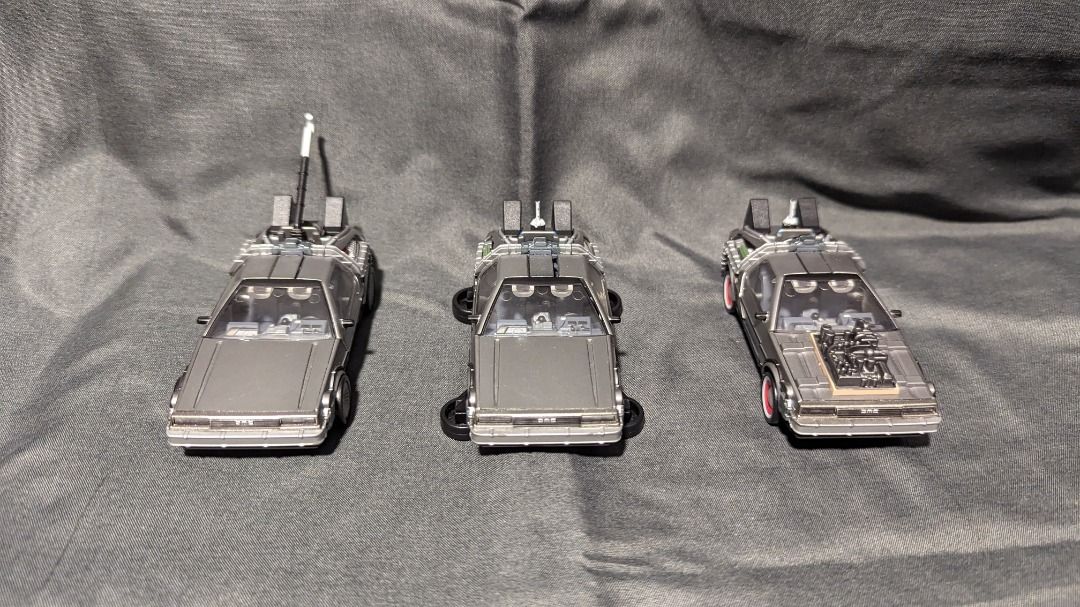 Back to the Future Exceed Model DX Delorean Collection 1 2 3 Light up ...