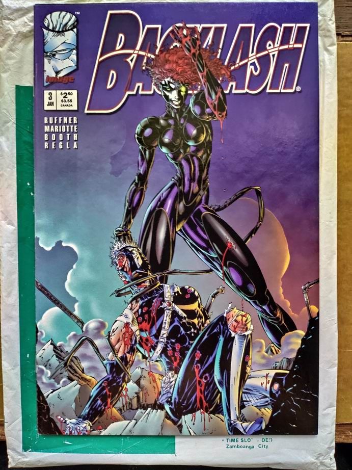 Backlash Comics Set Wildstorm Image (Category: Comics & Manga) located in Paranaque City. Submitted by otakuri (Listing ID 1261833501, Image 3). Description: FS: Backlash Comics Set Wildstorm Image Set inc;ludes the following: - Storm Watch # 3,5 - The Kindred # 2,3,4 - Backlash #1,2,3,4,5,6,7,8 - For Jim Lee / Brett Booth fans only. - What you see is what you get. (Backlash #6,7,8 will also be added in the set) - Fine condition. This are old com