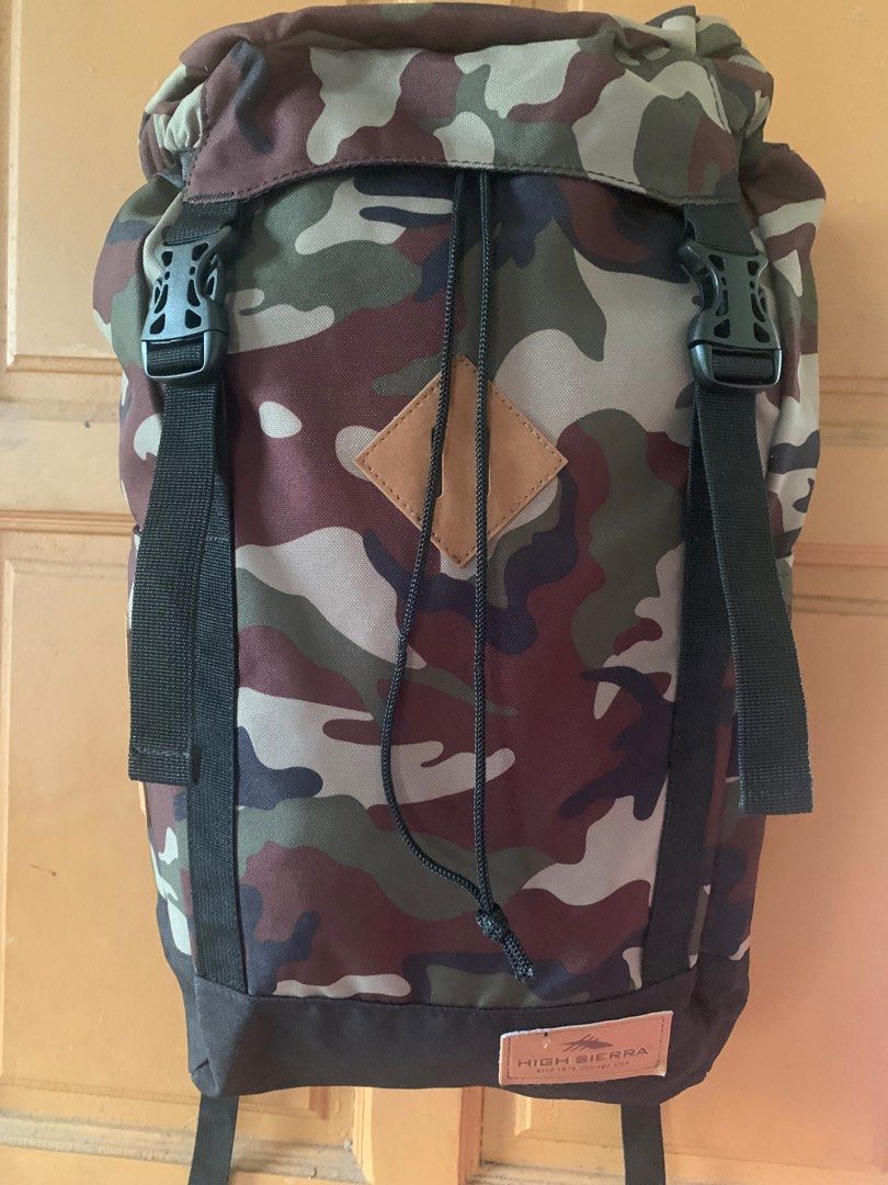 High sierra backpack camo top