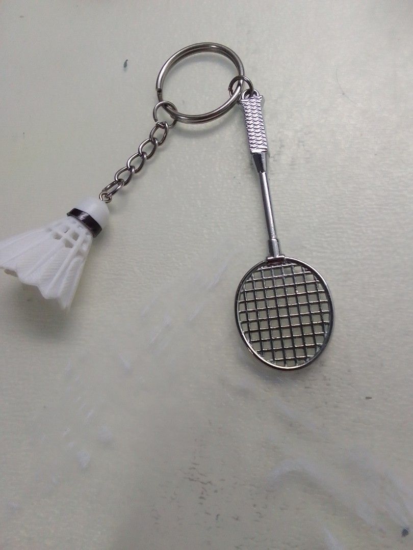 Badminton keychain Hobbies Toys Toys Games on Carousell