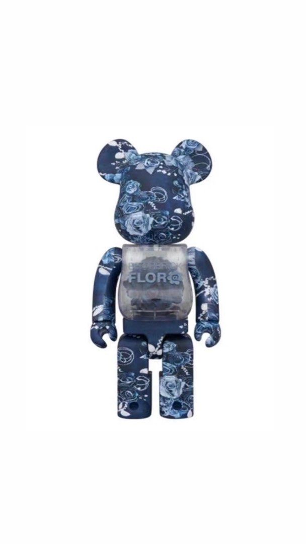 BE@RBRICK FLOR@ DENIM 1000％ ベアブリックBE@RBRICK FLOR@ DENIM 400％