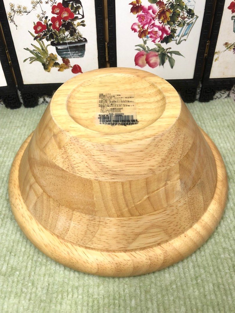 Beautiful natural wood salad bowl Made in Vietnam, Furniture & Home