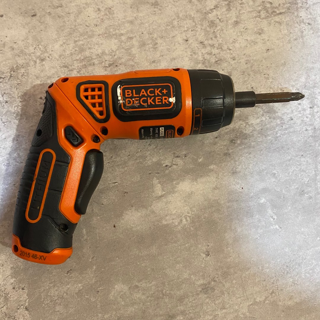 Black and decker cordless screwdriver, Furniture & Home Living, Home