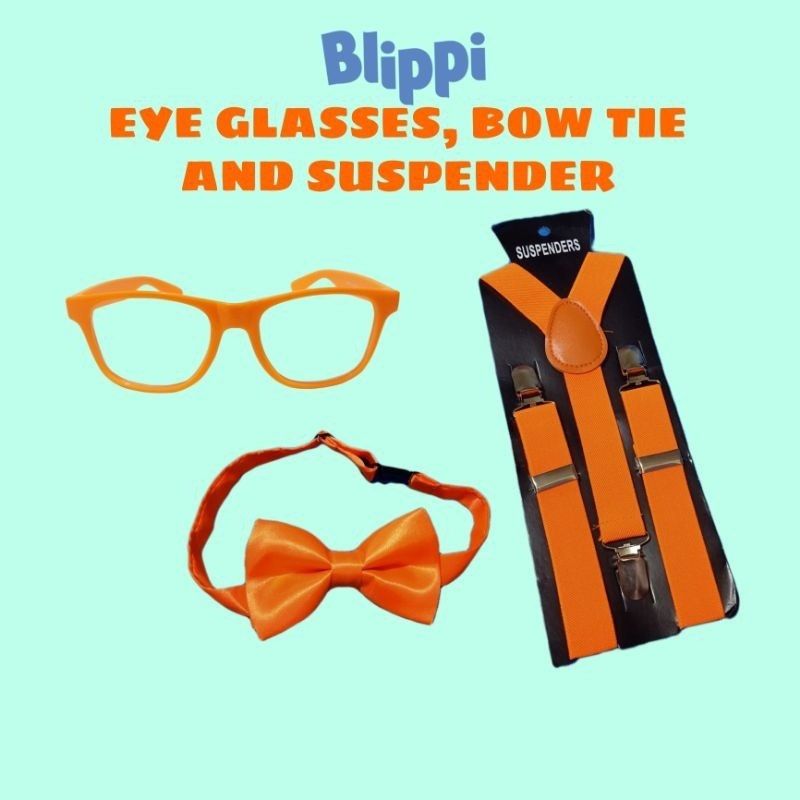 Blippi Costume - polo, suspenders & bowtie, Babies & Kids, Babies