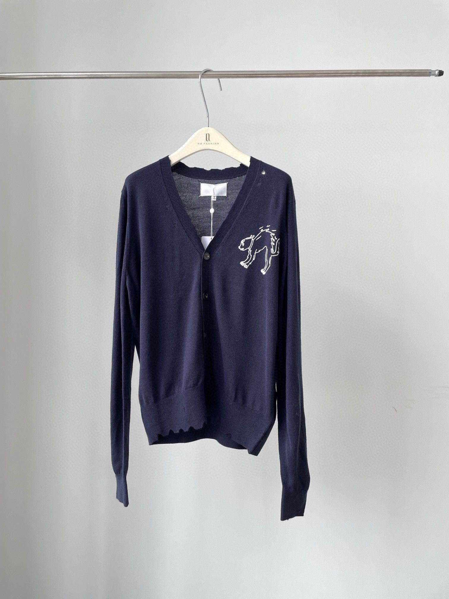 BN Authentic Maison Margiela New Fox V neck Knitted Cardigan