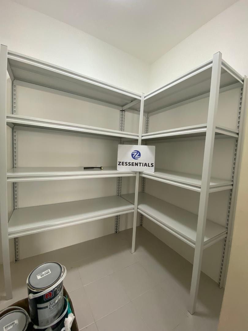 Boltless Storage Racks • White• Lshape • BTO • Residential • Commercial ...