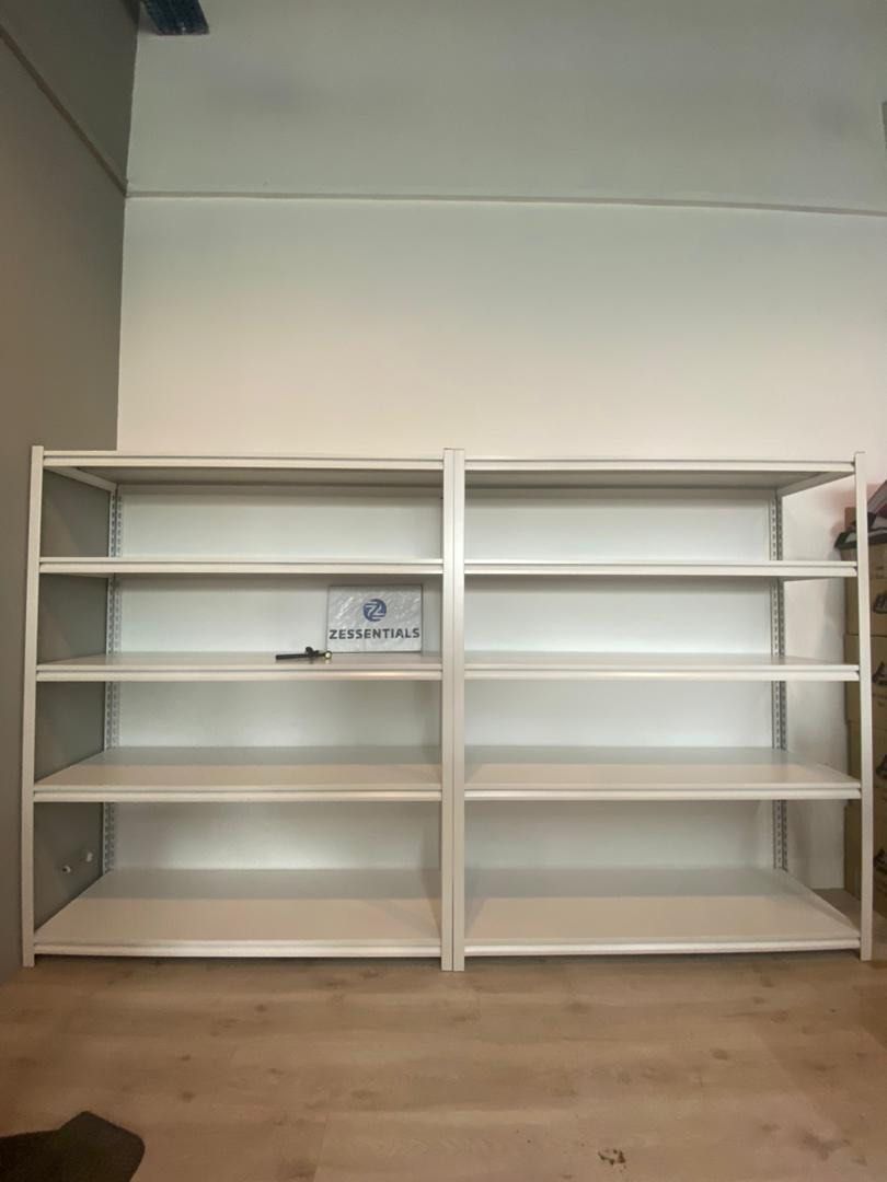 Boltless Storage Racks • White• Lshape • BTO • Residential • Commercial ...