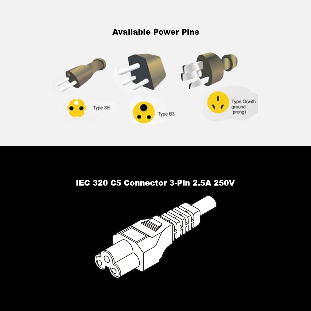 Brand New Assorted C5 Power Cables, Computers & Tech, Parts
