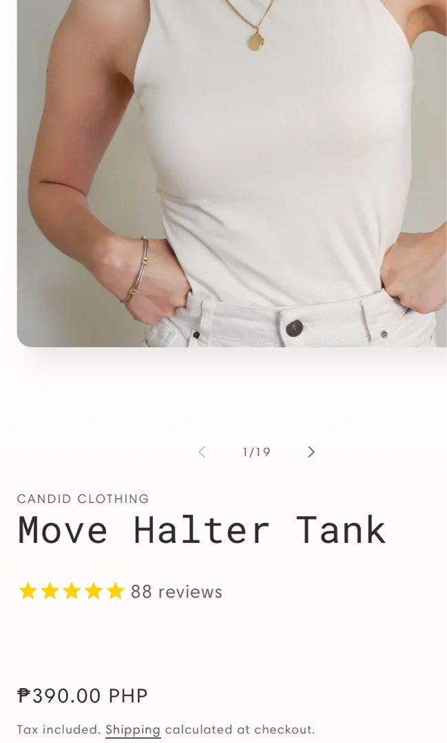 Move Halter Tank – Candid Clothing