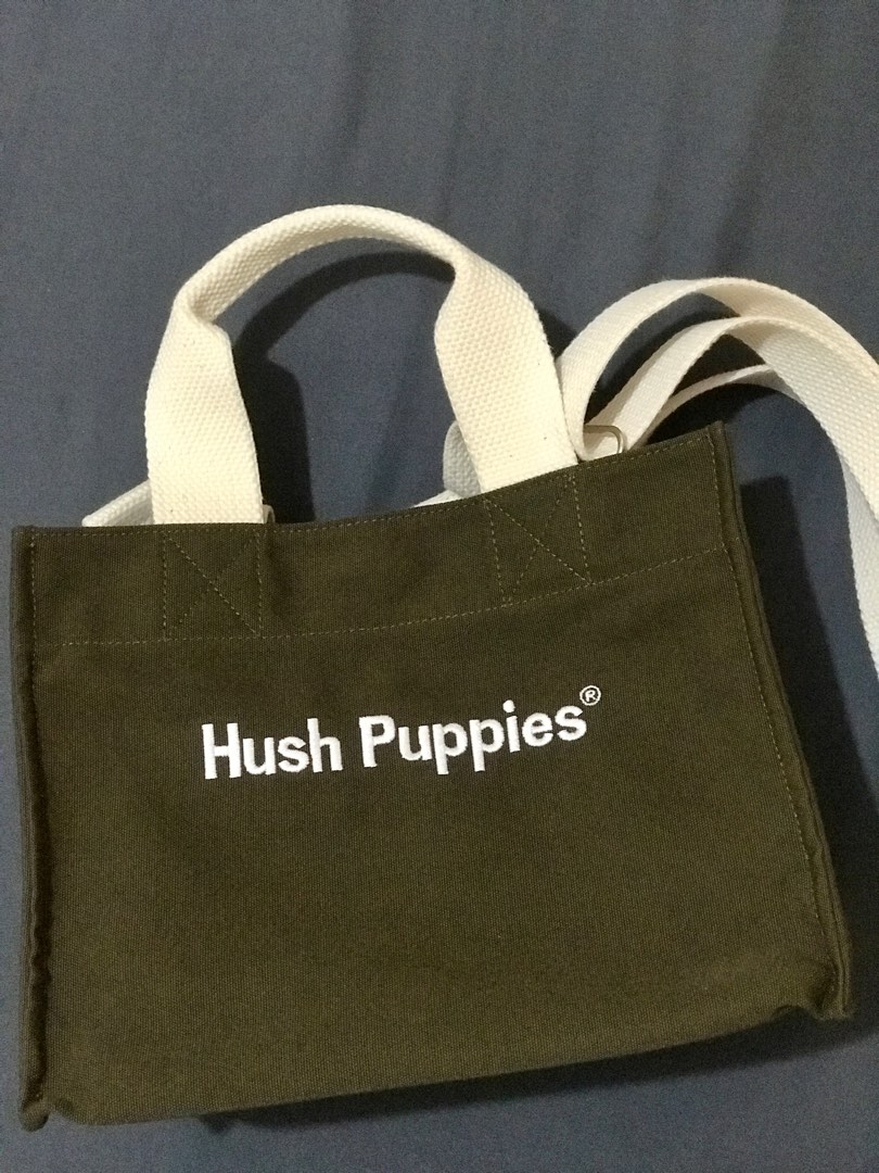 Canvas Tote Bag Hush Puppies, Fesyen Wanita, Tas & Dompet di Carousell