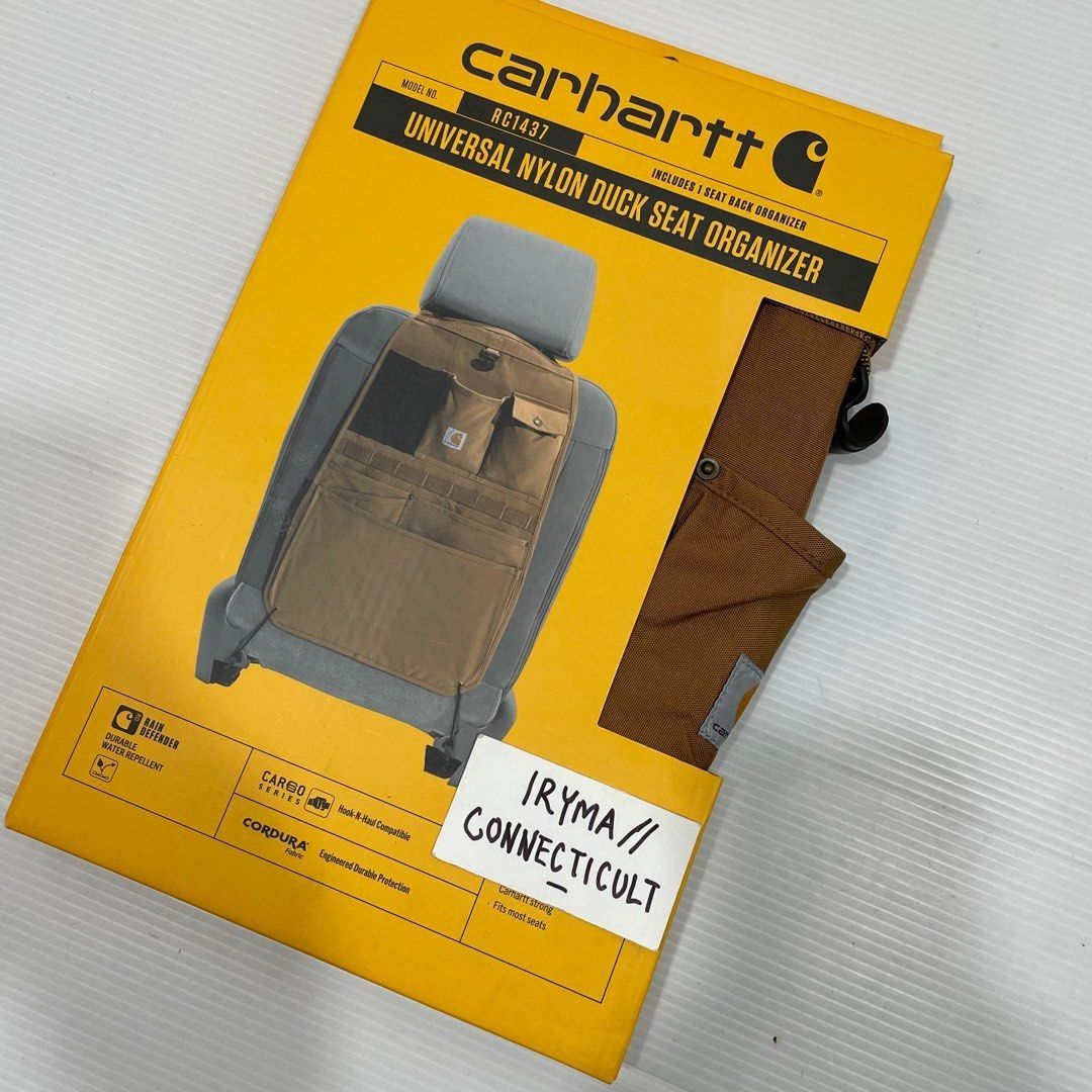 Carhartt universal nylon duck store canvas automotive seat organizer
