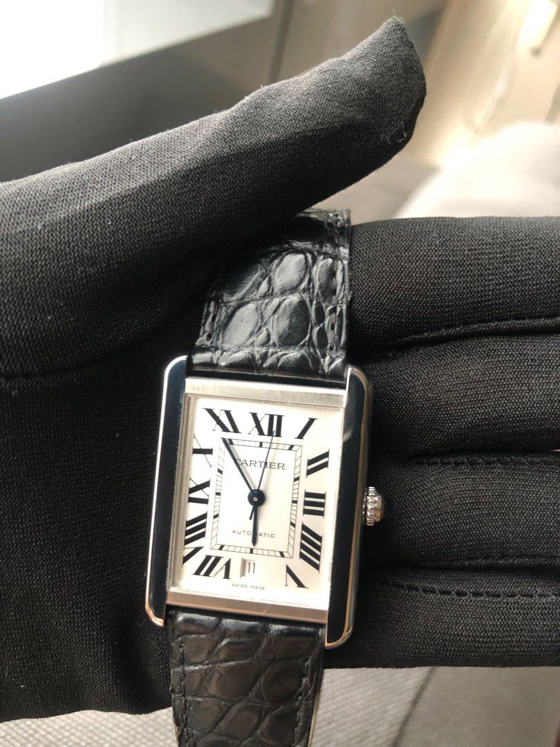 Cartier deals tank leather