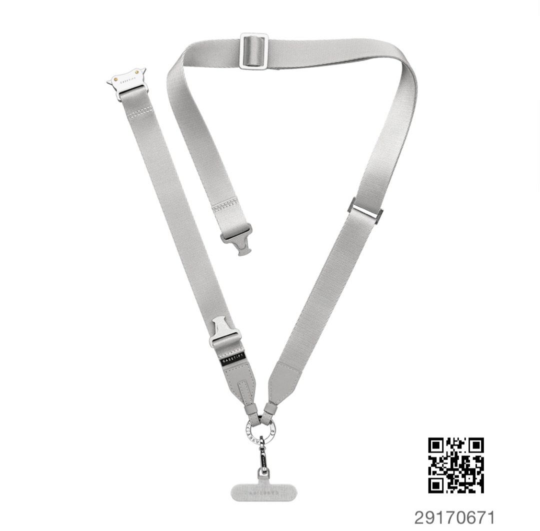 Casetify 2in1 Utility Lanyard Silver, Mobile Phones & Gadgets, Mobile & Gadget Accessories