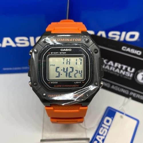 Casio shop chronograph orange