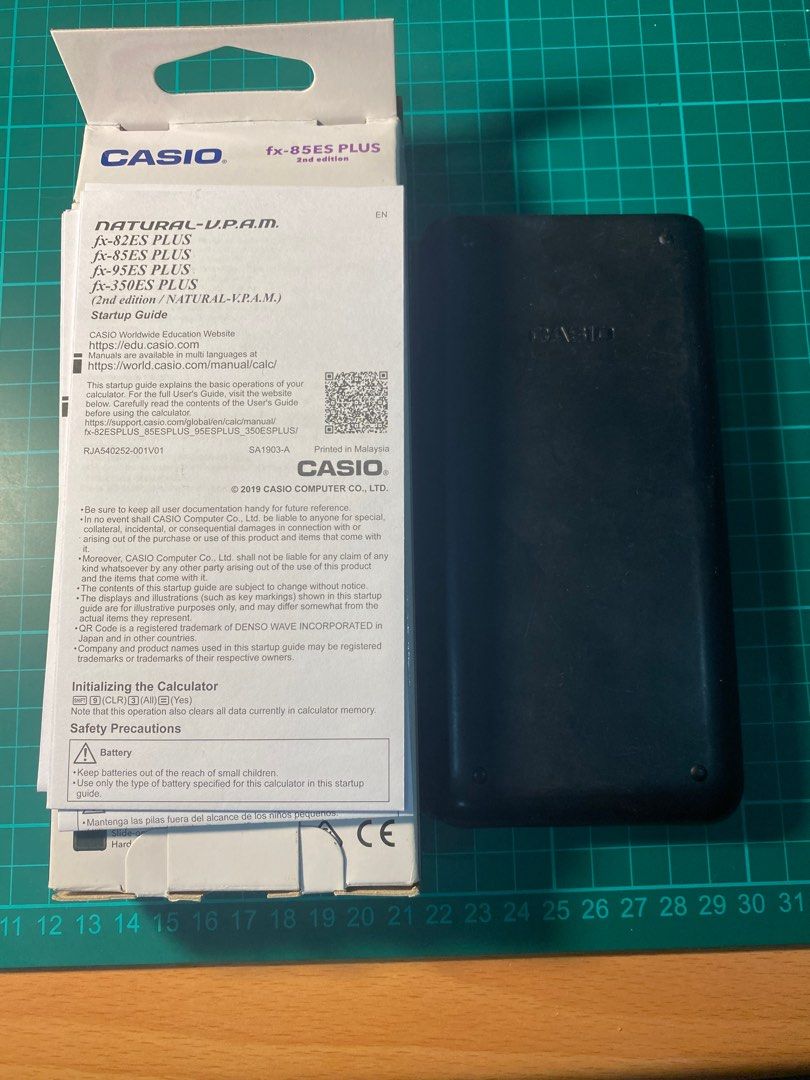 Casio Fx-85ES Plus 2nd Edition - Wissenschaftlicher Taschenrechner Mit Natürlichem Display