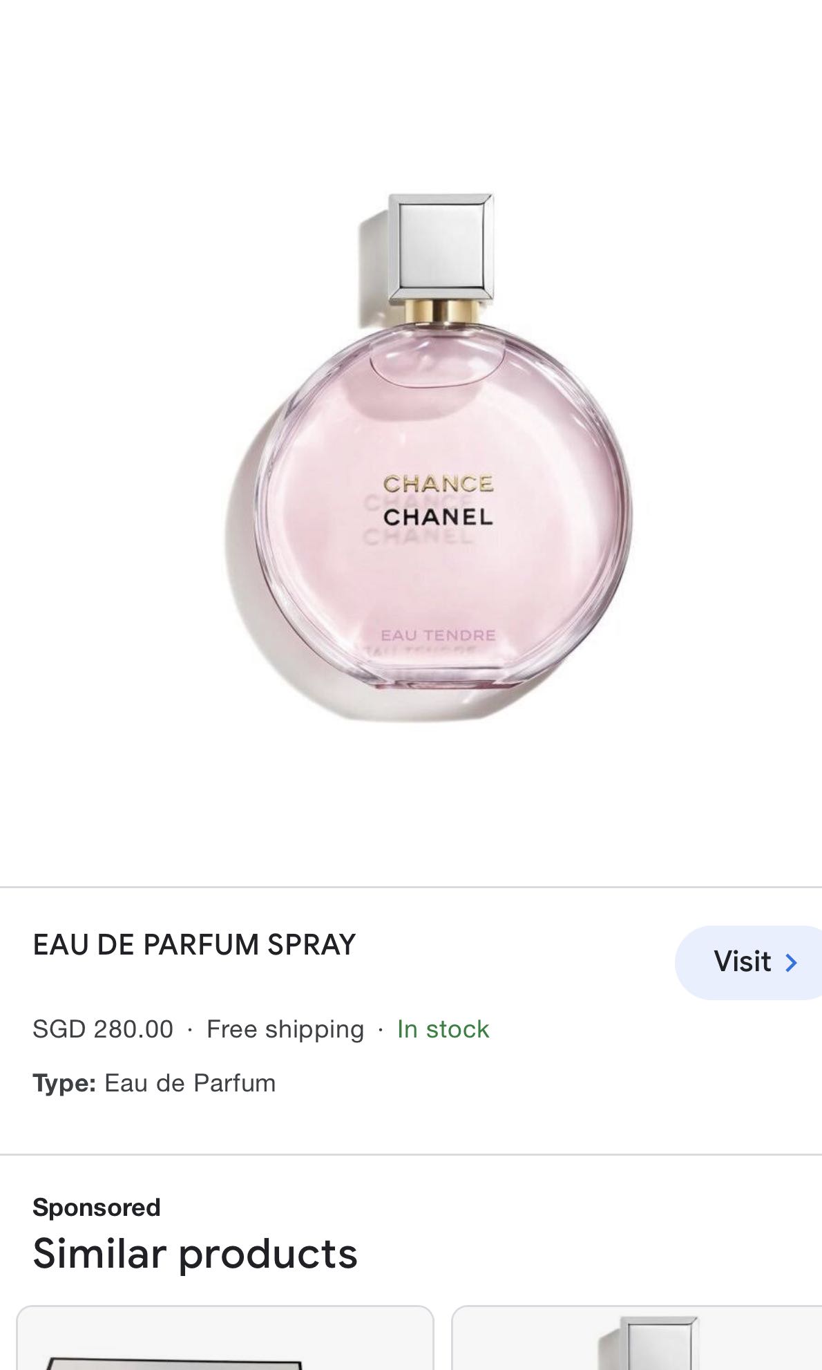 Chanel Chance Perfume, Beauty & Personal Care, Fragrance & Deodorants on  Carousell