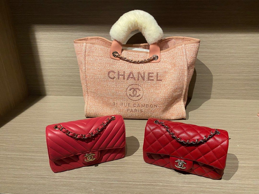 Rare- 2021 Chanel Deauville Pink Tweed Full Set with original receipt