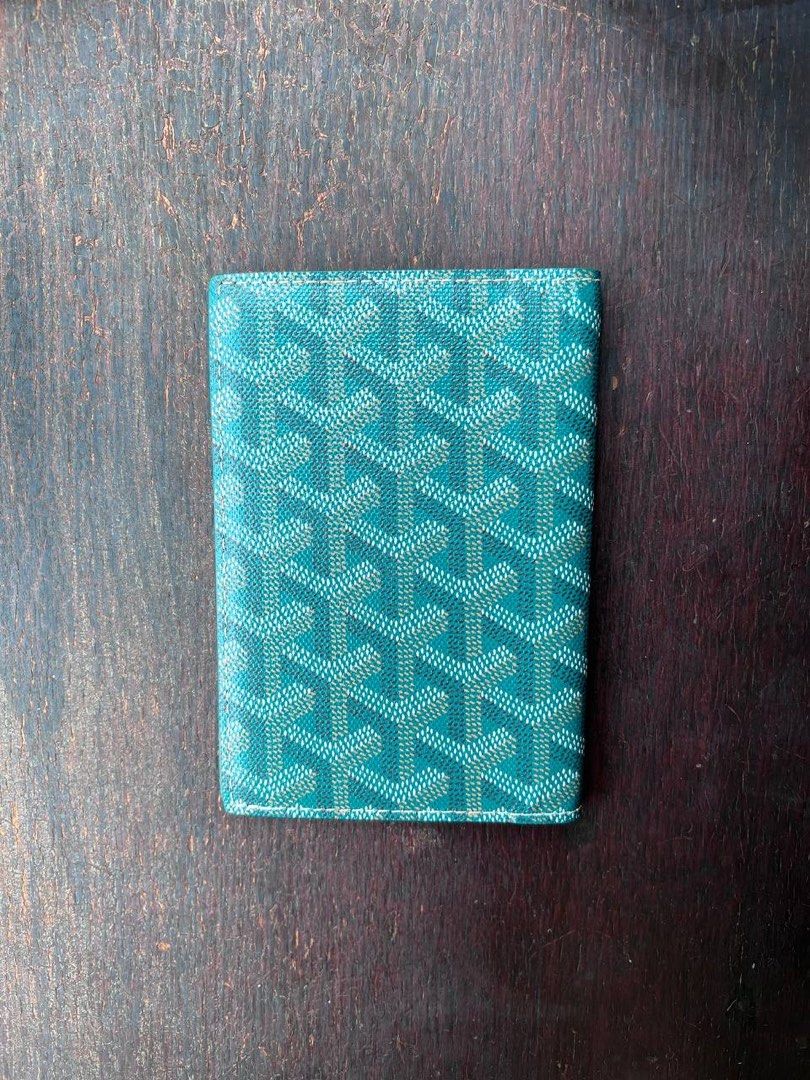 Cheapest Goyard Passport Holder Green Leather