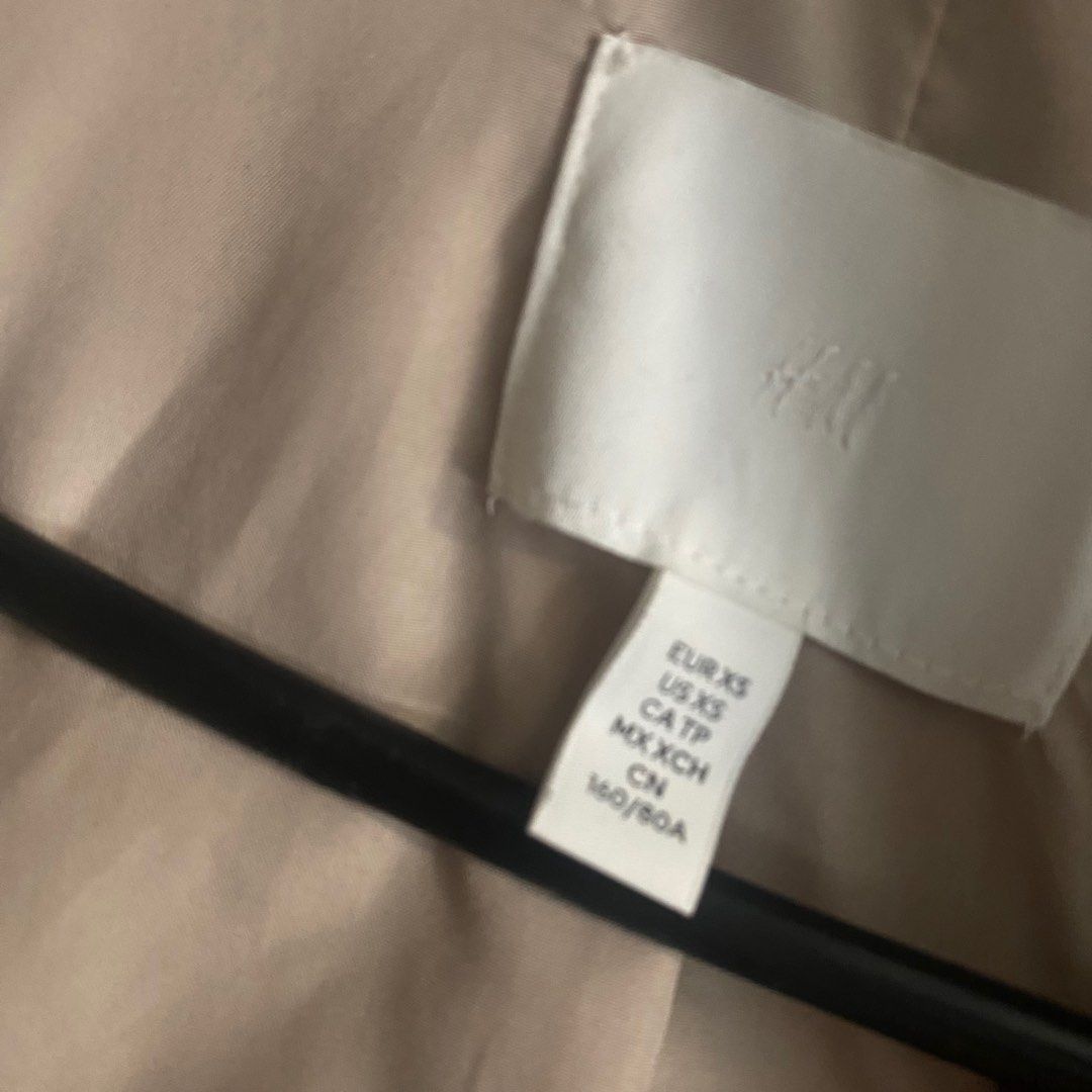 H&m checkered cheap coat