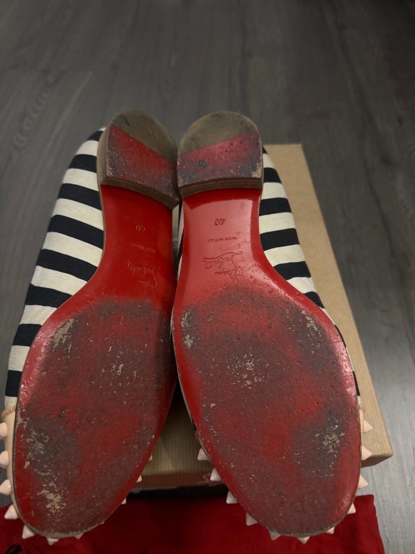 Christian louboutin striped shoes store