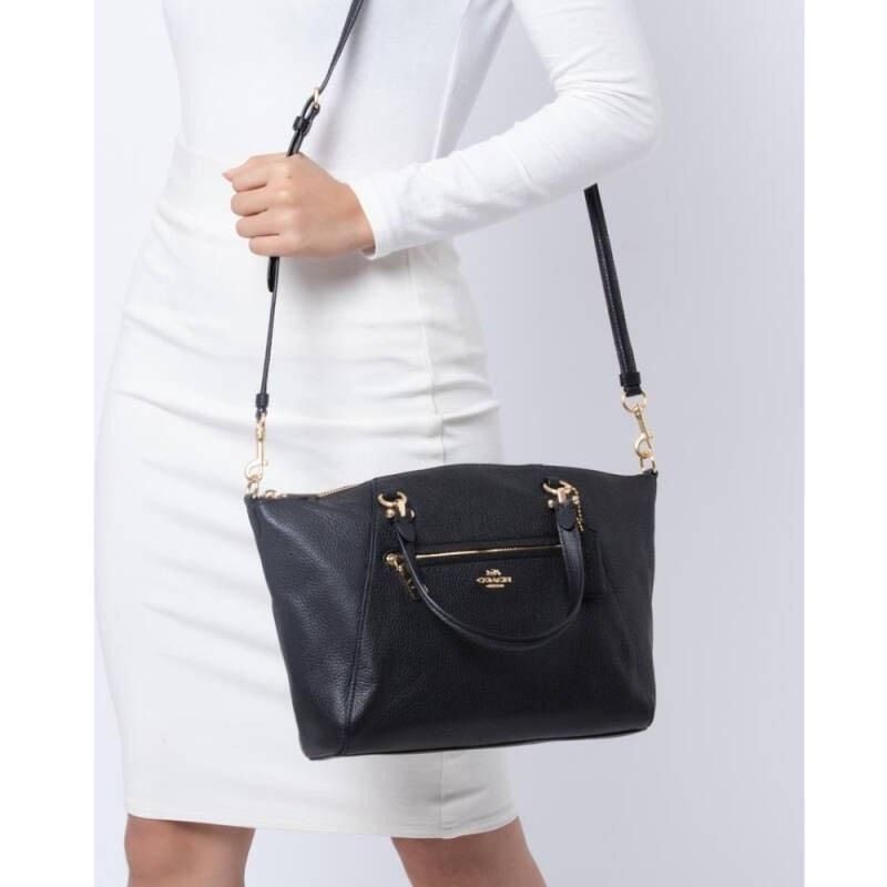 Coach prairie pebble leather satchel deals