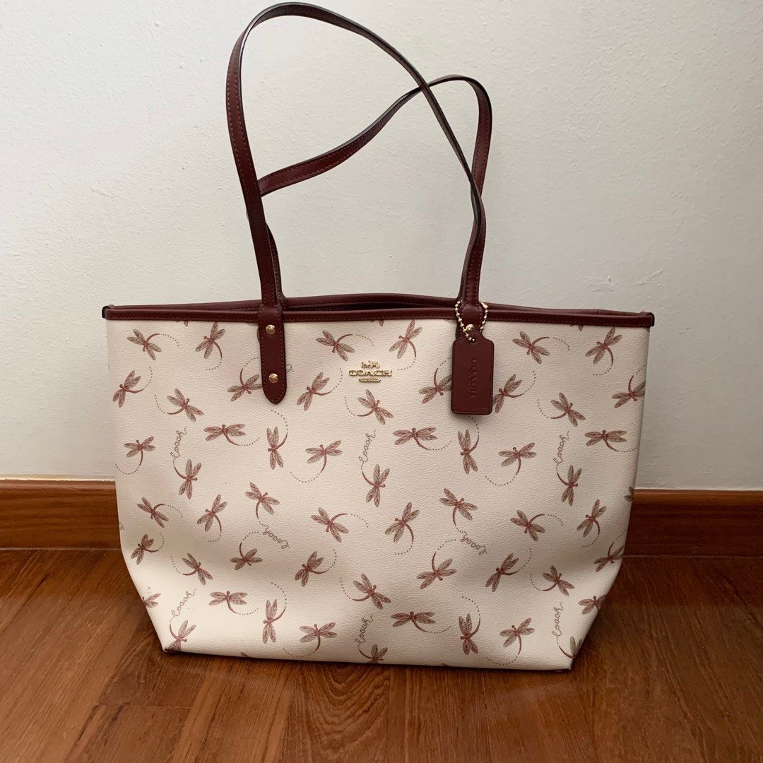 Coach dragonfly tote 2025