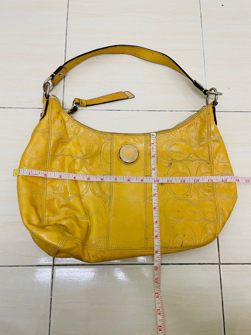 Yellow on sale coach purse