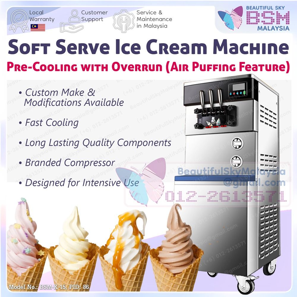 Industrial soft serve store ice cream machine