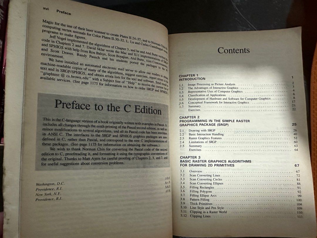 Computer Graphics Principles and Practice 2nd edition in C by James ...