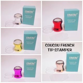Coucou French Tip Stamper Silicone French Art Templates Stamping Plates Tools