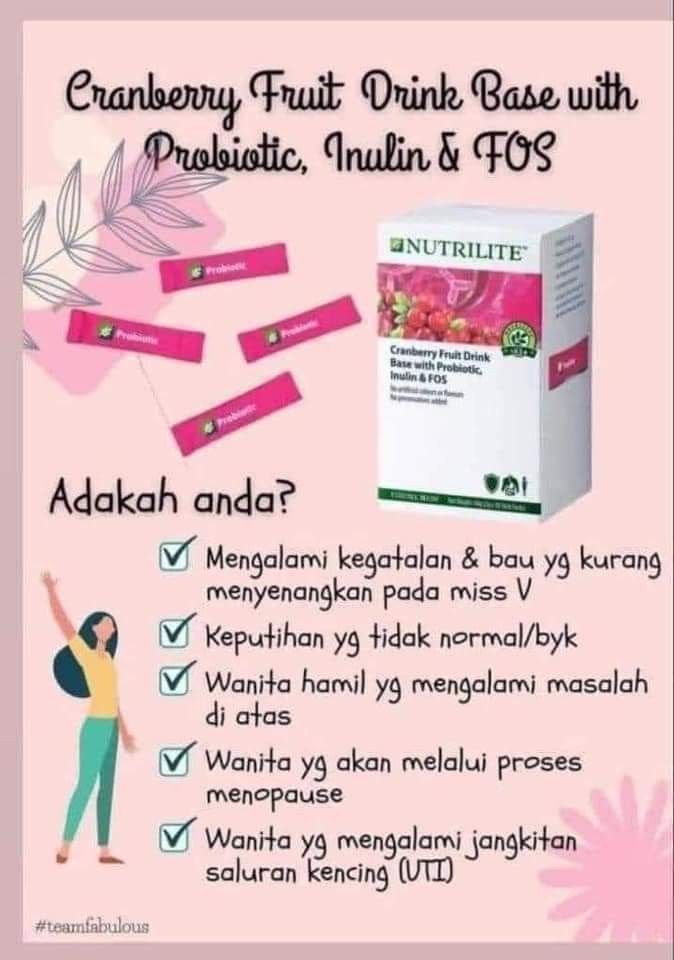 Cranberry Fruit Drink Base with Probiotic,Inulin dan FOS, Health