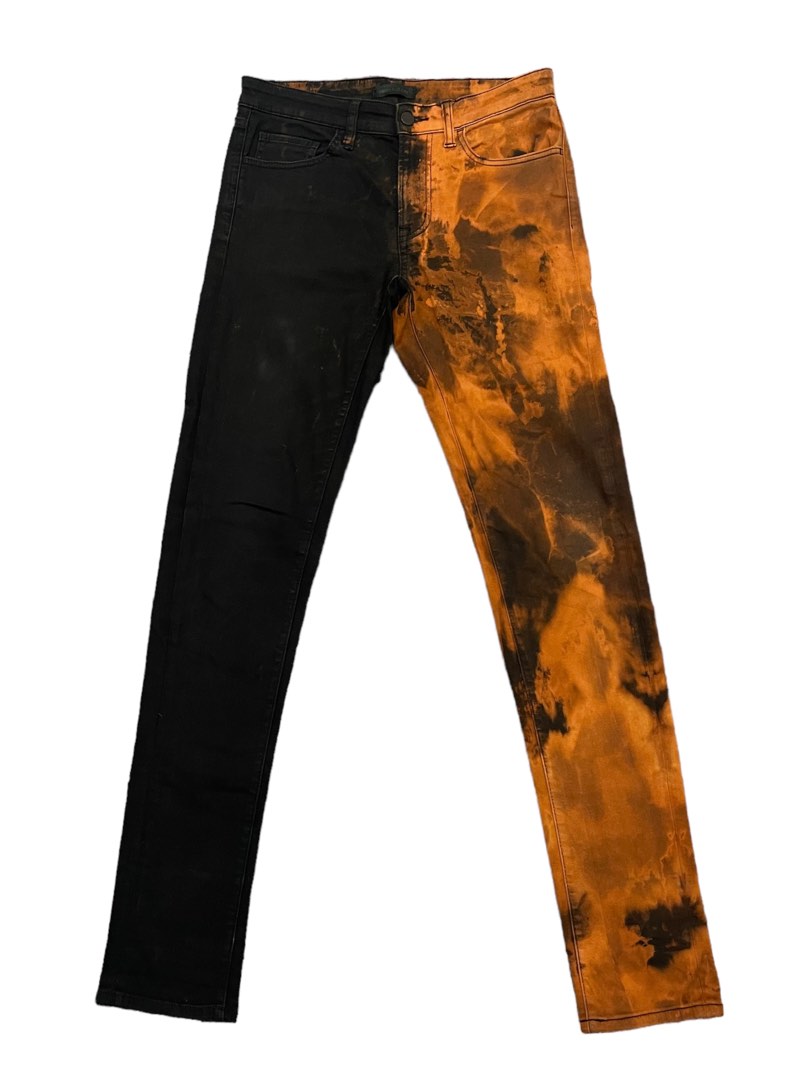 Custom Tie Dye Jeans (Uniqlo), Men's Fashion, Bottoms, Jeans on Carousell