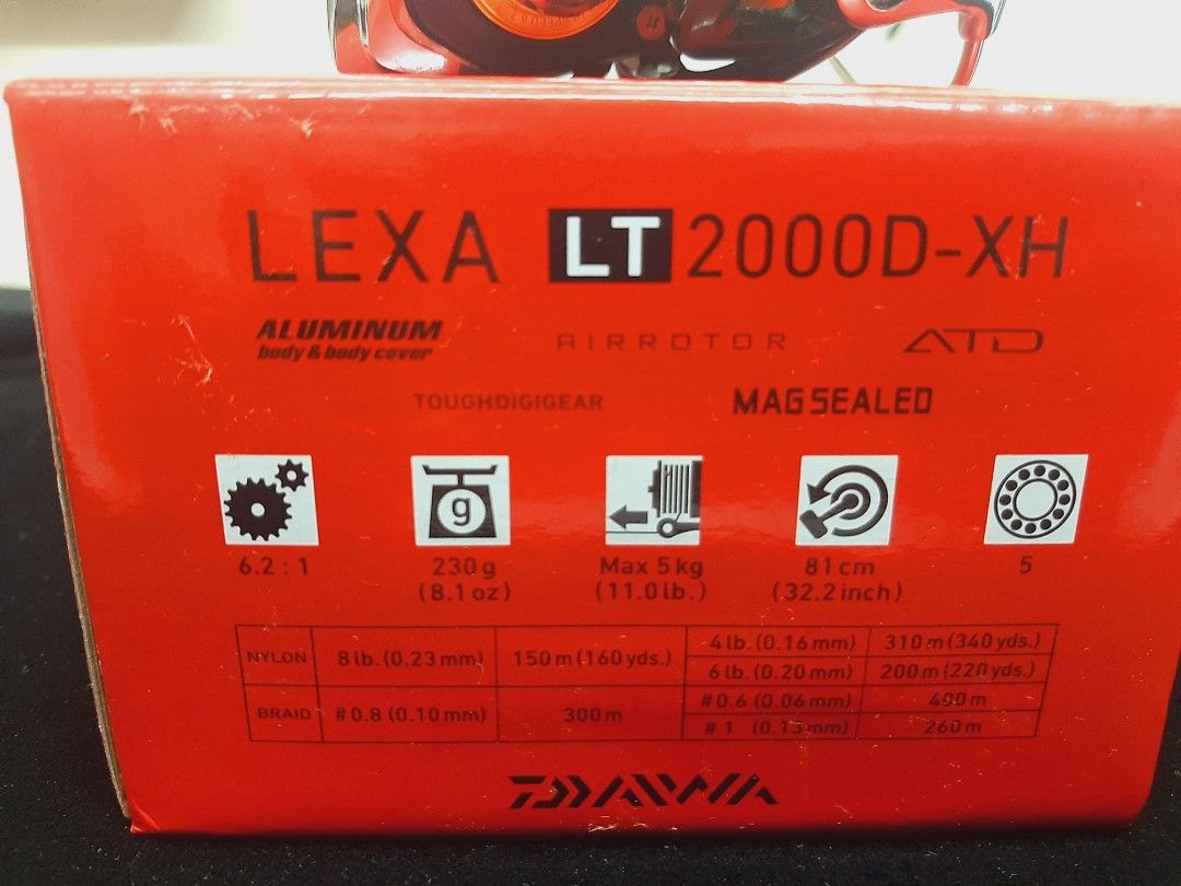 Daiwa Lexa LT2000D-XH + 10LBS SHIMANO KAIRIKI JAPAN BRAID +