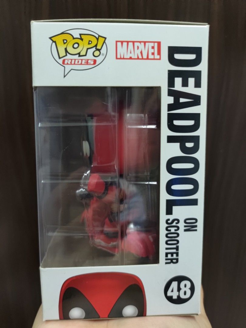Deadpool on scooter Funko Pop, Hobbies & Toys, Toys & Games on Carousell