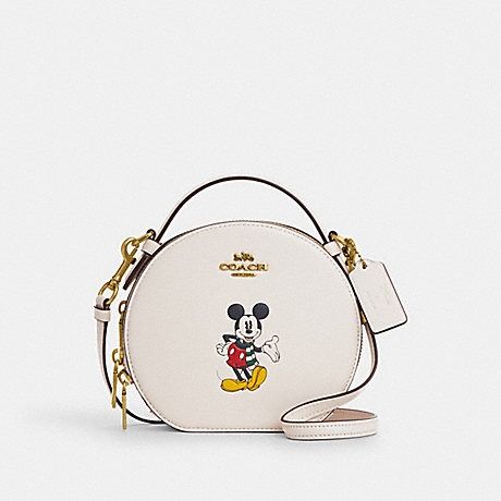 Disney X Coach Canteen Crossbody With Mickey Mouse Women Sling Shoulder Bag Luxury Bags Wallets on Carousell