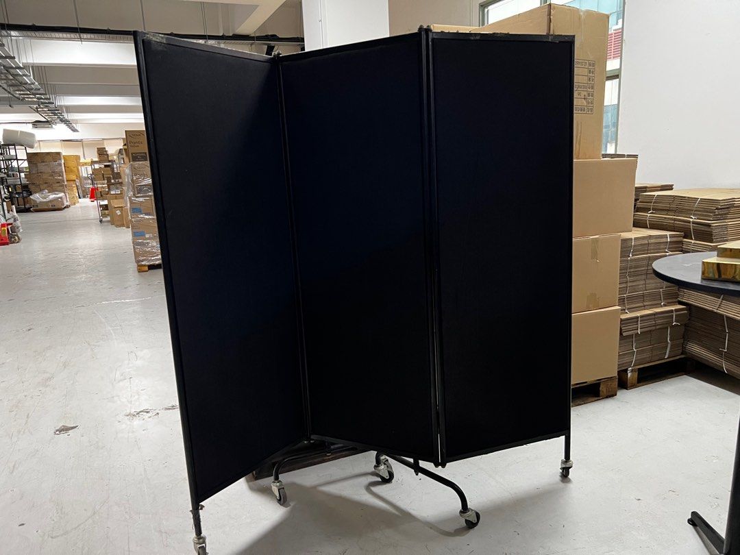Acoustic conference room partition Divider 3-tier, Furniture & Home ...