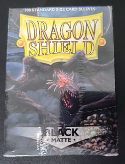Dragon Shield deck protectors card sleeves Matte for Standard card Black,  Ruby..