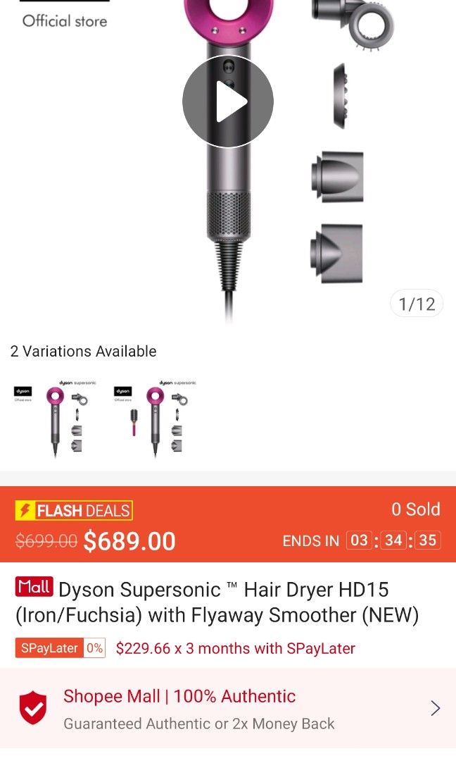 Dyson Supersonic Hairdryer