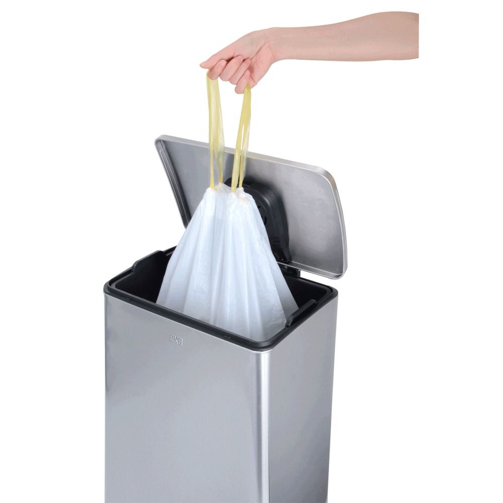Eko Drawstring Trash Garbage Bags Type E White 25-35L