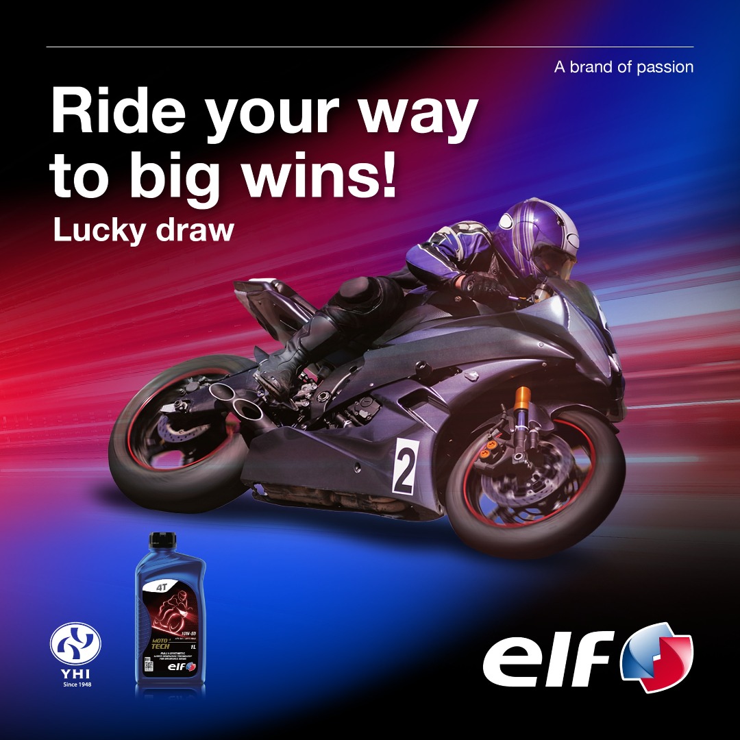 ELF Lubricant / Engine Oil Lucky Draw 2023 (Motorcycle Oil