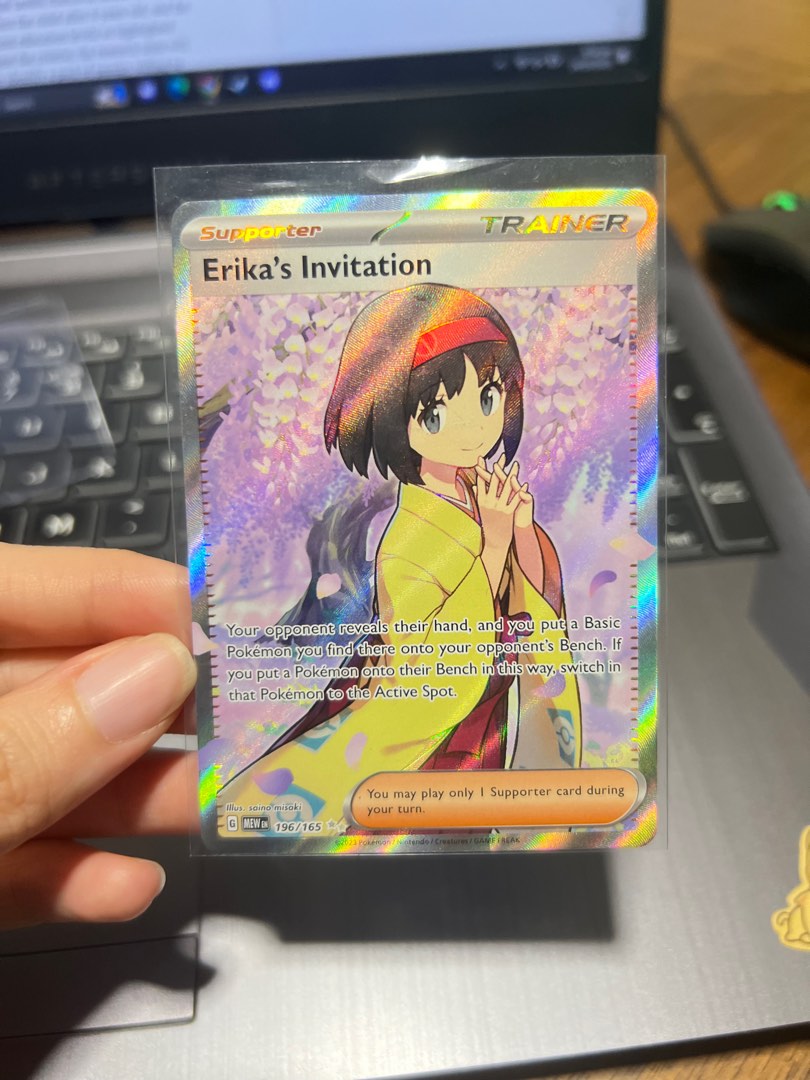 Erika's Invitation 196/165 Full Art Secret Rare Scarlet & Violet