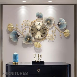  Clock Wall Clock Silent Non Ticking Wall Lamp Living Room  Modern Minimalist Bedroom Wall Clock Dining Room Mute Clock Modeling Lamp  Home Decoration Easy To Read For Home Office & School