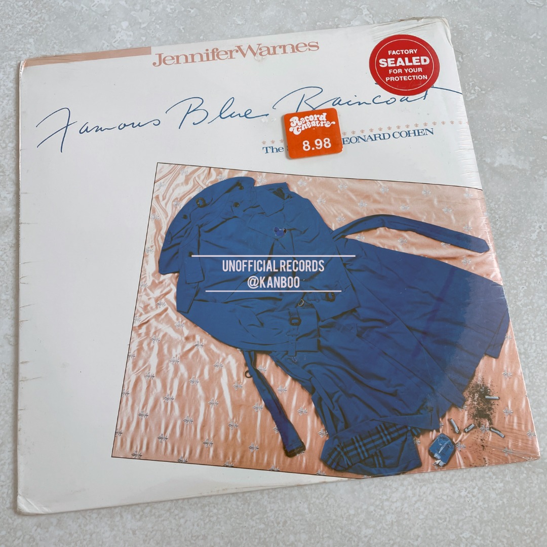 高音質 180 gram LP 新品 JENNIFER WARNES / FAMOUS BLUE RAINCOAT-