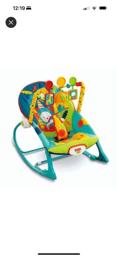 Fisher Price Rocker Lion design Teal Green Babies Kids Baby Nursery Kids Furniture Other Kids Furniture on Carousell