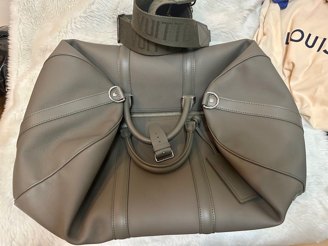 Louis Vuitton Virgil Abloh Gray Aerogram Leather City Keepall Silver  Hardware, 2021-2022 Available For Immediate Sale At Sotheby's