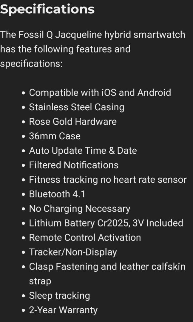 Fossil q features discount